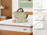 12 Inch Firm Hybrid Mattress King Size Gel Memory Foam & Pocket Springs Pressure Relief, B2716P415718