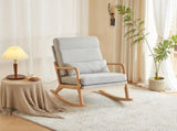 100*65*101cm High Back Belt Waist Pillow Log Color Solid Wood Armrest Backrest Seat Frame Iron Frame 61834508