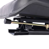 Tractor Seat w/ Backrest Black Slide Track Steel/PVC Compact Mower W46577688