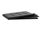 30" Collapsible Storage Ottoman, Black 19154886
