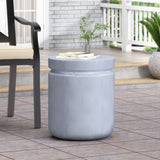 ZUN Outdoor Concrete End Table 73439.00