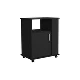 Kit Lower Microwave Cabinet, Single Door, Three Side Shelves-Black B20091950