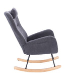 Teddy Upholstered Nursery Rocking Chair for Living Room Bedroom 02584169
