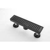 12 Inches Linear Shower Drain, Included Hair Strainer and Leveling Feet W2287P147616
