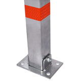 Parking bollard,pole barrier with lock ,car parking protection posts,home garage street decor W46542543