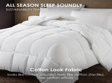 Two-pack of 100% polyester brushed single quilted comforters with microfiber filling, down 16698400