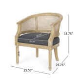 Accent Chair Rubber Wood Charcoal N779P233048C