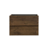 Alice-30W-105,Wall mount cabinet WITHOUT basin, Walnut color, With two drawers, Pre-assembled W1865107123