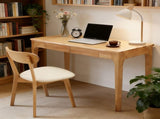 Solid Wood Desk with Drawers, Standing Desk with Smooth Edges, Home Office Desk for Small Spaces, 94318525