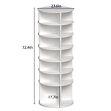 Rotating Shoe Rack Tower, 7-Tier Spinning Shoe Rack, Free Standing 360&deg Revolving Shoe Organizer, 82682241