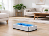 Automatic Shoe Cover Dispenser with 100 Disposable Coversfor Home, Office, Lab & Hospital, Silver 72116865