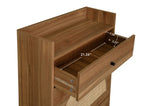 Rattan, Allen 2 door 1 drawer cabinet, shoe rack, double layer, suitable for entrance W688141533