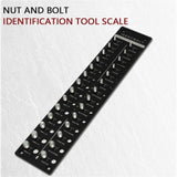 Black Screw Nut Thread Detector Screw Measuring Gauge - Bolt Nut Identifier Gauge with Inch 18925211