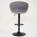 ZUN Adjustable Swivel Bar Stools, Mid-Century Modern PU Leather Upholstered Counter Height Bar Stool, W1143P173512