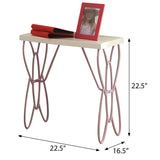 White and Light Purple Nightstand B062P189089