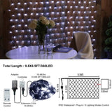 9.8*6.5FT Mesh Net Light,360 LED Net Light with 8 Modes&Remote,Connectable Net String 30254569