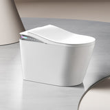 Smart Toilet With Foot Sensing Open Cover & Seat, Buttons Control, Night Light, Leakage Protection, W1865P253926
