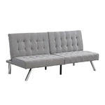 ZUN WOOD FRAME, STAINLESS LEG, FUTON, SOFA BED GREY W214109153