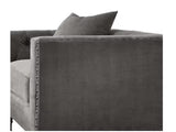Sidonia Gray Velvet Chair W/Pillow B2726P411572