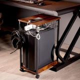 Computer Tower With Drawers, Independent Computer Tower With Pulleys, 2-tier Industrial 76639819
