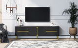 ZUN U-Can TV Stand for TVs up to 80 Inches, Modern Entertainment Center Media Console with 4 Drawers and N724P170542B