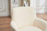 Polyester Swivel Barrel Chair, Swivel Accent Chairs Armchair for Living Room, Reading Chairs for W1361P149653