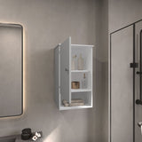 Bathbi 28" tall Medicine Cabinet with Two interior Shelves and One open Shelf B070P234326