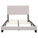 Ivory Full Bed with Nailhead Trim B062P153542
