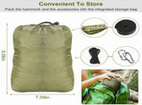 Camping Hammock, Portable Double Hammock with Net,600lbs Load 2 Persons Hammock w/Mosquito 35405572