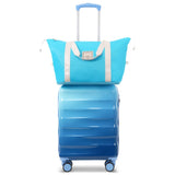 20" Carry-on Luggage with Cup Holder Lightweight Glossy Hardshell Suitcases with Spinner Wheels, 98451869