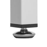 White MDF Folding Nail Desk with 2 Drawers, Cabinet Door & Storage Shelf 24303775