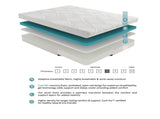 10-inch Queen Size Bed Mattress Gel-Infused Memory Foam Mattress, Firm, White, Mattress in a Box B011P212250