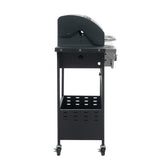 Propane Grill 4 Burner Barbecue Grill Stainless Steel Gas Grill with Side Burner, 46,500 BTU Outdoor W165083092