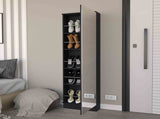 Ruan XL Shoe Rack, Mirror, Five Interior Shelves, Single Door Cabinet B128P148800