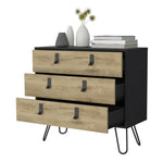 ZUN Kimball Hairpin Legs Dresser with 3-Drawers and Modern Design B128P176106