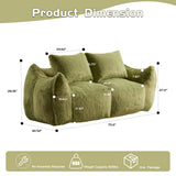 Giant Bean Bag Couch for Adults, Ultra Soft Fluffy Loveseat Bean Bag Sofa, Oversized Chase Lounge 42742658