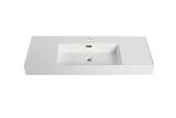 ZUN 48 Inch Resin basin For Bathroom Vanity,Vanity Top only W1972P186775