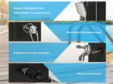 Solar heated shower 23143557
