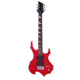 Novice Flame Shaped Electric Guitar HSH Pickup Bag Strap Paddle Rocker Cable Wrench Tool Red 29570435