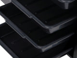 Hair Salon Storage Cart with Wheels & 3 Hair Dryer Holders & 4 Drawers & Lock & 2 Keys, Hairdressing 03688637