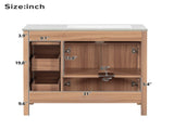 36" Wood Bathroom Vanity with Solid Wood Frame, 2 Soft Close Doors, 3 Soft Close Drawers, Adjustable N729P204176N