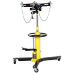 ZUN 1660lbs Transmission Jacks Quick Lift Dual Spring , Hydraulic Transmission Jack 2 Stage Hydraulic w/ W46557316