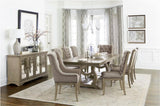 Traditional Classic Style Side Chairs Set of 2 Fabric Upholstery Button-Tufted Nailhead Trim Gray B011P241342