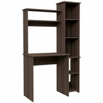 ZUN Nashville Writing Desk, Six Shelves B128P148944