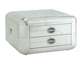 Aluminum 2-Drawer End Table B062P209061