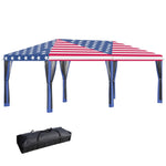 ZUN Pop Up Canopy Party Tent with Netting 10' x 20' -AS （Prohibited by WalMart） 71104978