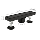 12 Inches Linear Shower Drain, Included Hair Strainer and Leveling Feet W2287P147633