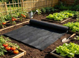 4x100FT 8OZ Non Woven Geotextile Fabric, Heavy Duty Weed Barrier Landscape Fabric, Ground Cover Weed 24176939