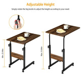 C Side Table Laptop Table Small Slim Snack Side Table for Couch Bed Sofa for Small Spaces Living 30143670