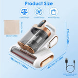 Mattress Vacuum Cleaner, Cordless 200W with 16KPA Suction, Allergen Removal, Dual Dust Cup & Battery 72873685